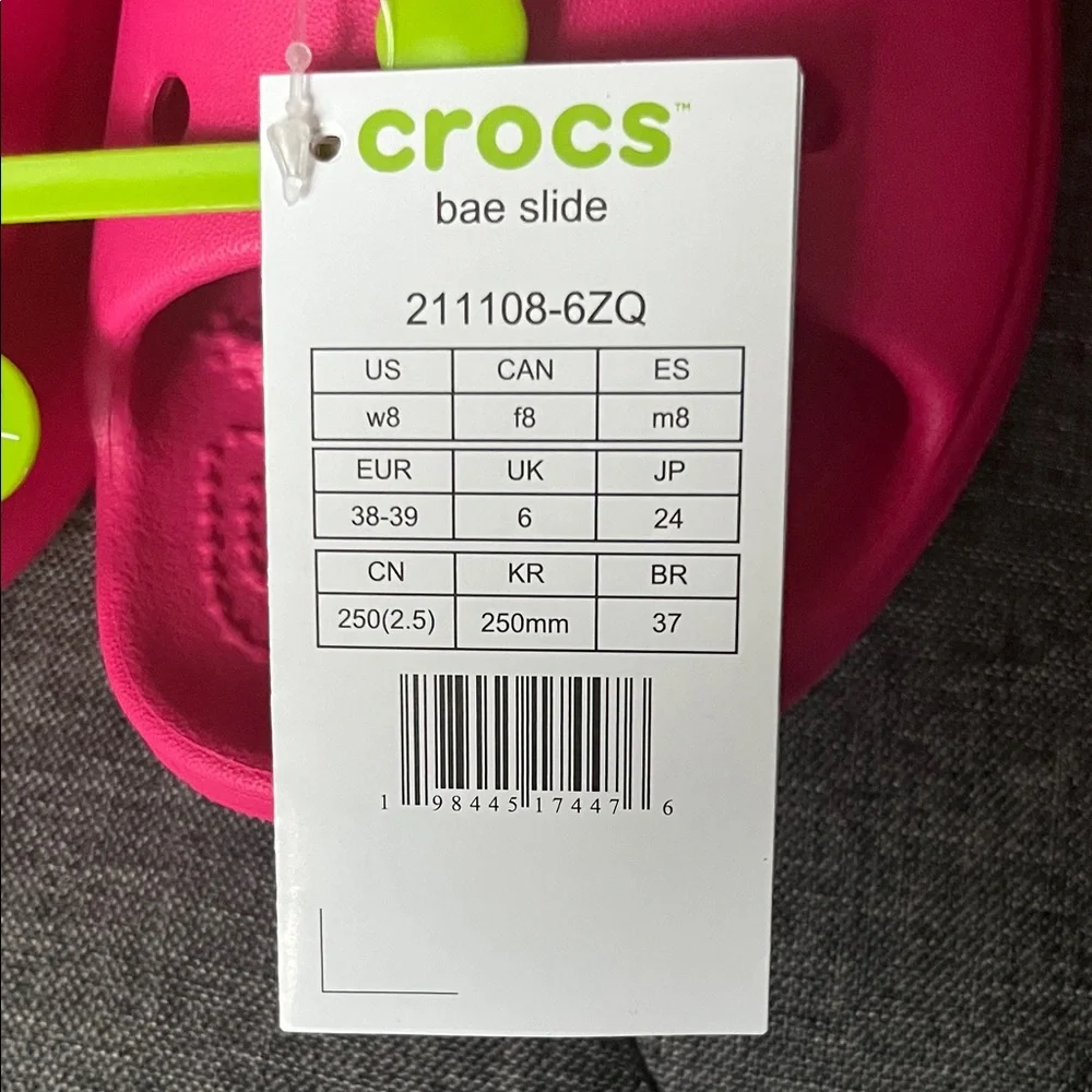 CROCS Women's Vibrant Pink Sandals - Picture 3 of 8